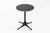 Mid Century George Nelson Pedestal Side Table for Herman Miller Black Laminate For Sale In Detroit - Image 6 of 12