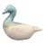 Contemporary Studio Pottery Blue, Pink and Tan Ceramic Duck Figure For Sale