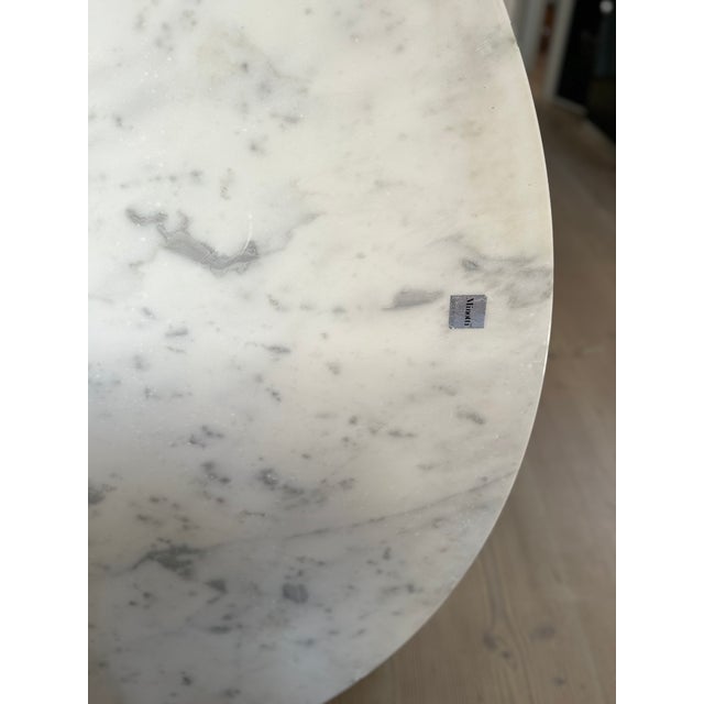 Huber Table in Carrara Marble and Chrome by Rodolfo Dordoni for Minotti, 2004 For Sale - Image 4 of 12