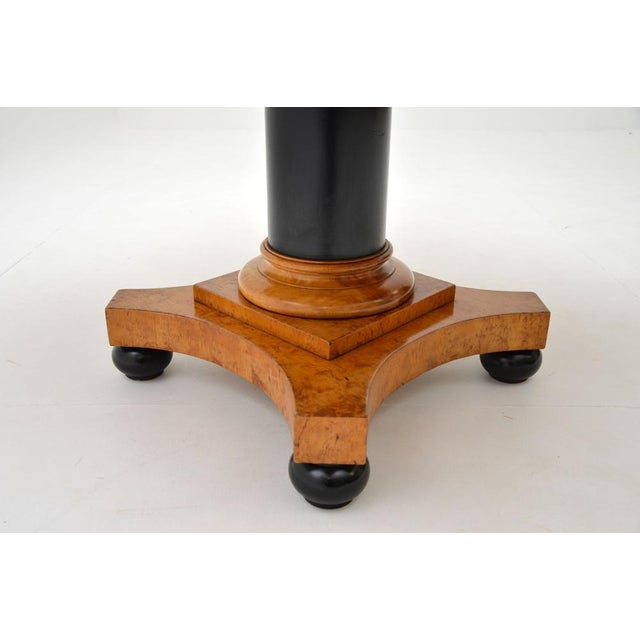 Black Antique Swedish Biedermeier Coffee Table, 1840s For Sale - Image 8 of 10