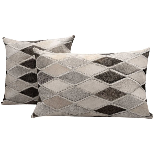 Transform your living space into a cozy, rustic oasis with our genuine cowhide leather decorative throw pillows. Expertly...
