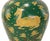 Green Vintage Brunschwig & Fils Hand-Painted Green Ceramic Pig Table Lamps - Pair For Sale - Image 8 of 11