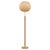 Floor Lamp in Brass and Fabric attributed to Hans Bergström, 1950s For Sale - Image 9 of 9