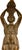 striking pair of vintage bronze-finished caryatid figural table lamps manufactured by Alsy. Combining classical grandeur...