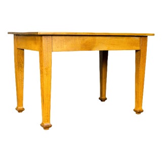 Art Nouveau Dining Table in Oak For Sale
