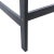 Pate 3-Piece Bar Height Bistro Set, Black/Beige Cush/Navy & White Square Pillow For Sale In Philadelphia - Image 6 of 7