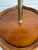 Brown Mid 20th Century Tiered Wood Floor Lamp With Ornate Gold Filigree Shade For Sale - Image 8 of 12