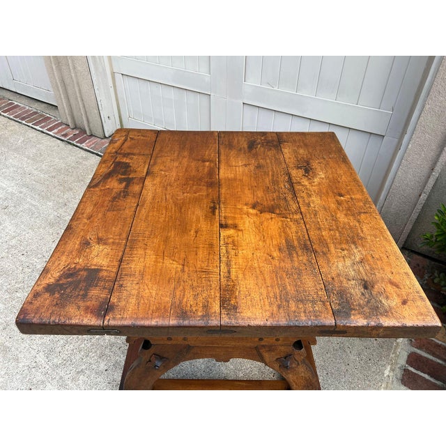Antique French Butcher Block Baker’s Table Pétrin Farmhouse Kitchen Island C1790 For Sale - Image 18 of 18