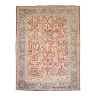 Large Antique Persian Mahal Rug For Sale