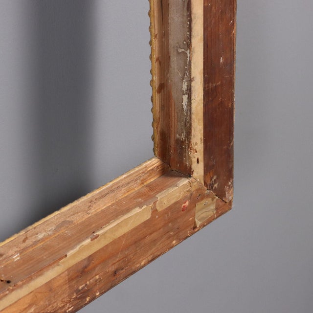 Carved and Gilded Wooden Frame For Sale - Image 9 of 10