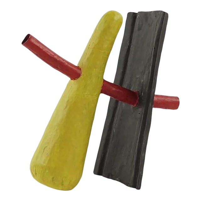 Bryan Illsley Sculpture in Red, Blue and Yellow For Sale