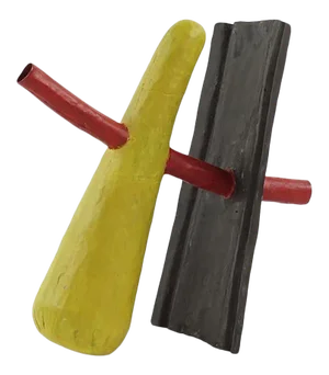 Bryan Illsley Sculpture in Red, Blue and Yellow