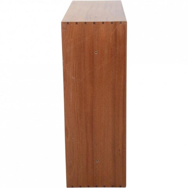 Mogens Koch bookcase made of lacquered mahogany. The bookcase is from the 1980s and appears in good condition but with...