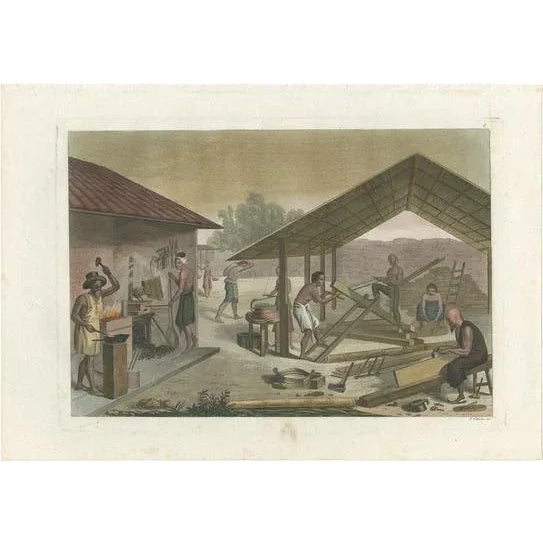 Early 19th Century Ferrario, Arts and Crafts in Kupang, 1831, Paper For Sale - Image 5 of 5