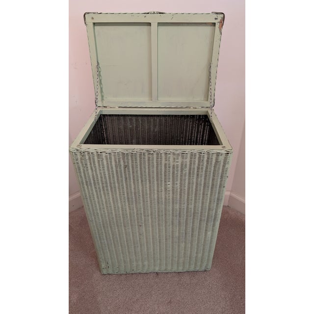 Antique Wicker Storage Piece/ Hamper For Sale - Image 12 of 12