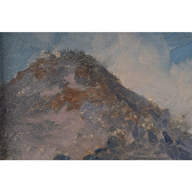 Ezelino Briante, Alley in Capri, 1920s, Oil on Canvas For Sale - Image 11 of 18