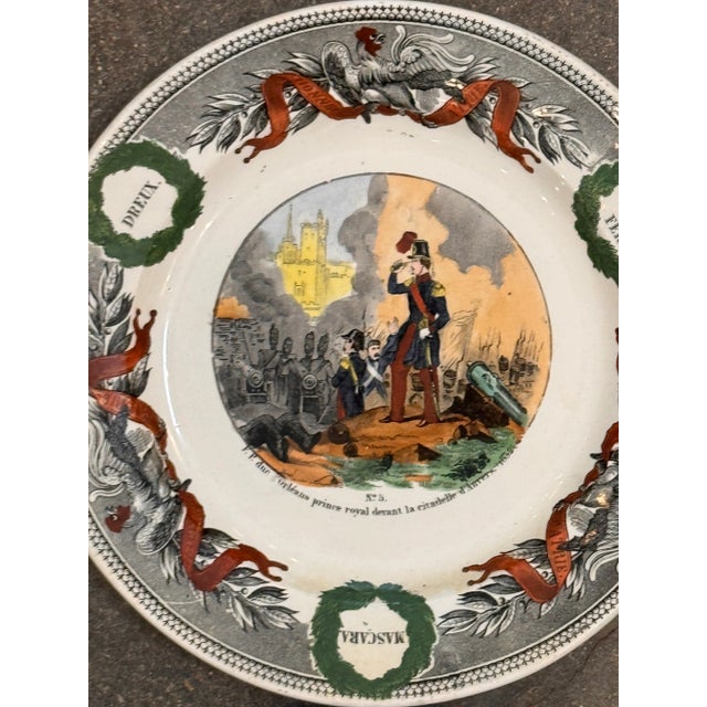 French Circa 1840s Creil Et Montereau Political Portrait Plates- Set of 10 For Sale - Image 3 of 9