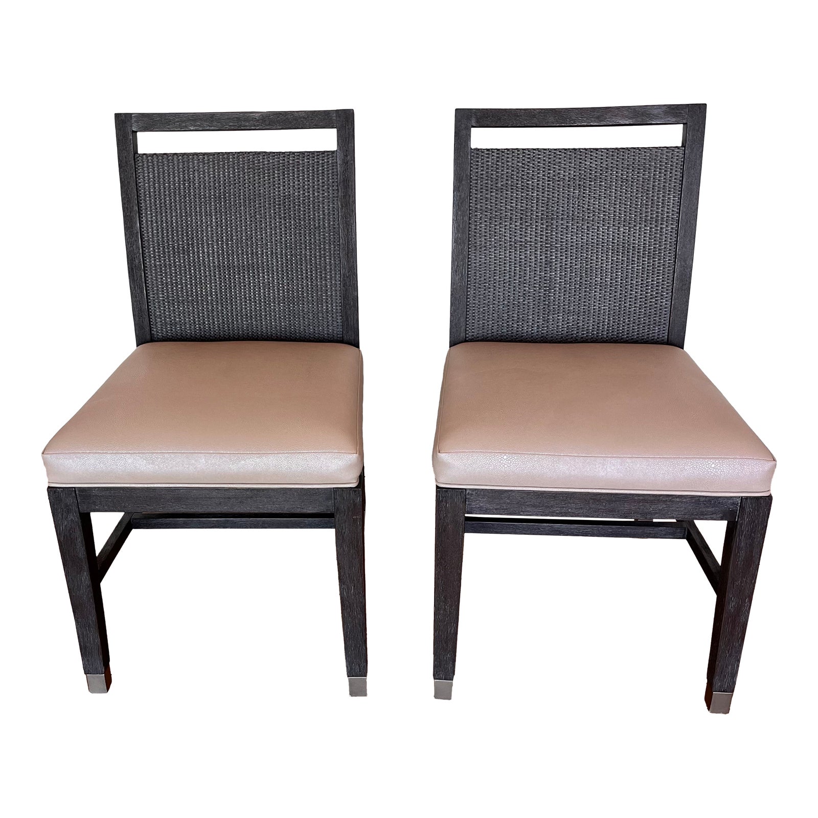 Vintage Palecek Augusto Side Chairs A Pair Chairish