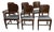 1930s Art Deco Waterfall Walnut Dining Chairs - Set of 6 For Sale