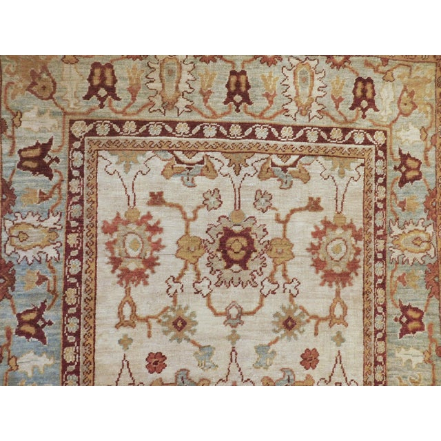 Vintage Handmade Persian Sultanabad Style Mahal Rug. 5'x 7'9" For Sale - Image 12 of 13