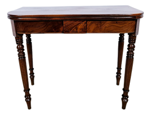 Antique Card Game Table in Mahogany, 1800s