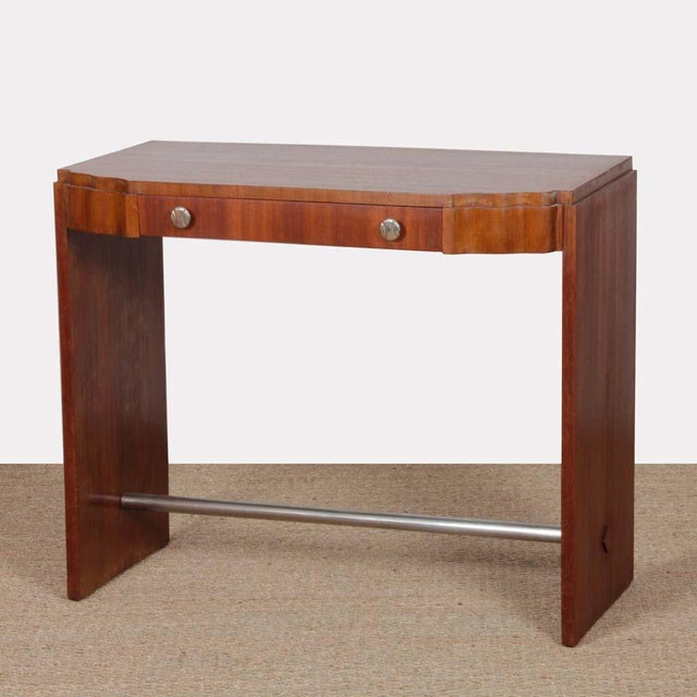 Wood Art Deco Style Dressing Table or Console, France, 1950s For Sale - Image 7 of 7