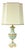 Vintage Porcelain and Brass Table Lamp by Giulia Mangani, 1950s For Sale