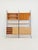 Freestanding string shelf system unit, bookcase in ash, walnut, and metal by Koch Möbel Germany, 1950s. The individual...