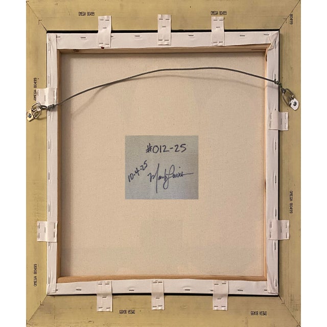 Mark Lewis 2025 "012-25" Abstract Expressionist Cobalt & Sunburst Painting by Mark Lewis For Sale - Image 4 of 4