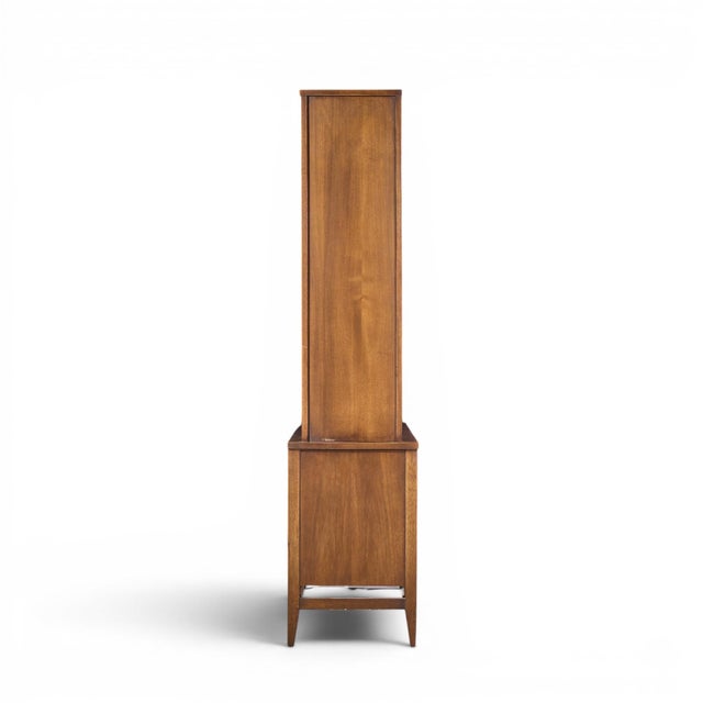 Broyhill Brasilia Broyhill Brasilia Mid Century Walnut Room Divider For Sale - Image 4 of 12