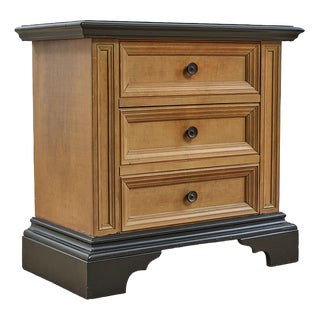 Bedside Table with Black Details For Sale