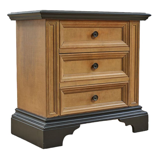 Bedside Table with Black Details For Sale