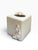 Contemporary Mid 20th Century White Ceramic Floral Tissue Box Cover With 3d Relief For Sale - Image 3 of 6
