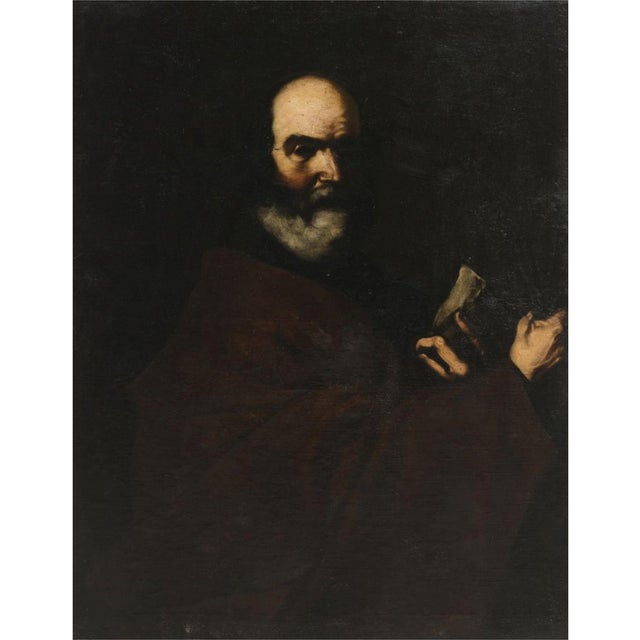 Circle of Jusepe De Ribera, Saint Peter, 17th Century, Oil on Canvas For Sale