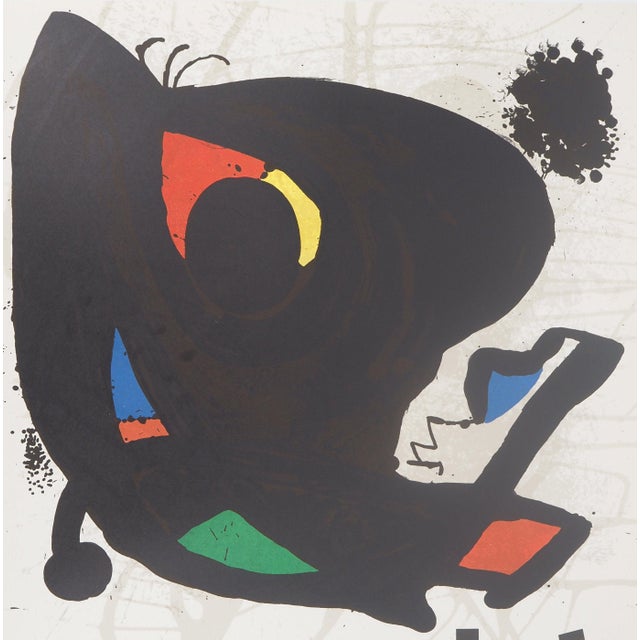 Joan Miró (1893-1983) Surrealist Animal Original color lithograph poster On poster paper, 54 x 74 cm (approx. 21 x 29...