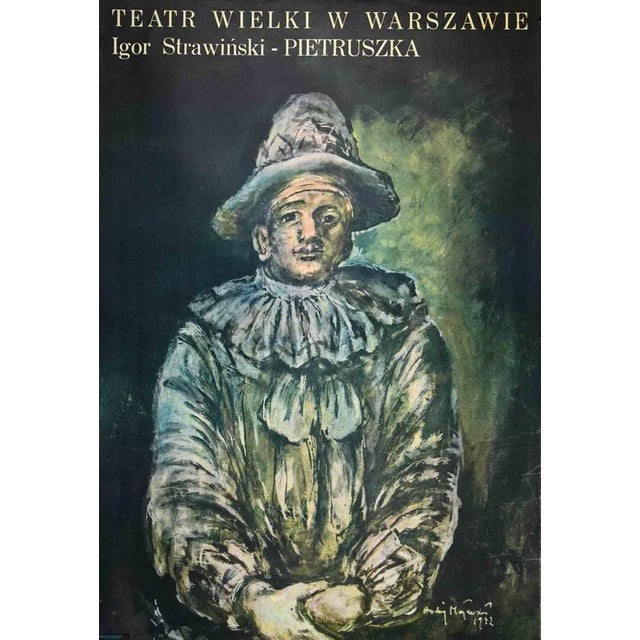 Theatre Wielki W Warszawie - Poster is a vintage offset print realized in 1975. Signed on the plate Good conditions.