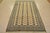 Tribal Bokhara Rug 6’3” X 9’2” Beige Wool Tribal Hand-Knotted Oriental Carpet For Sale - Image 3 of 12