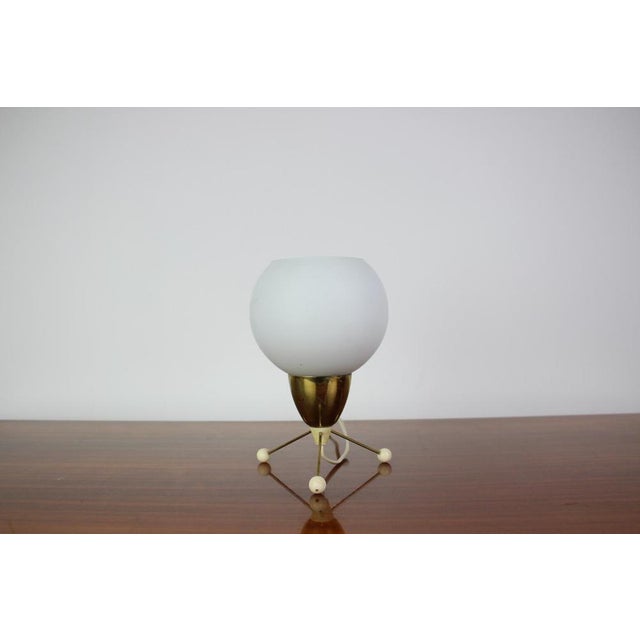 Mid-Century Table Lamp, Czechoslovakia, 1960s For Sale - Image 3 of 12