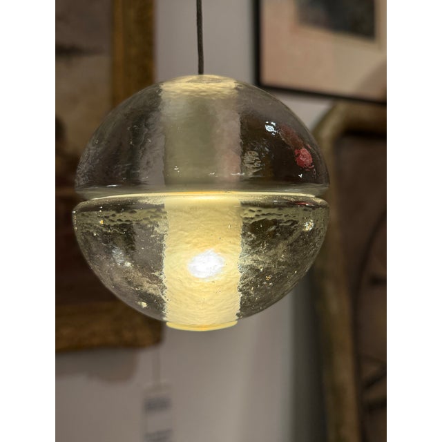 Glass Omer Arbel for Bocci 14.1 Single Pendants, Pair For Sale - Image 7 of 13