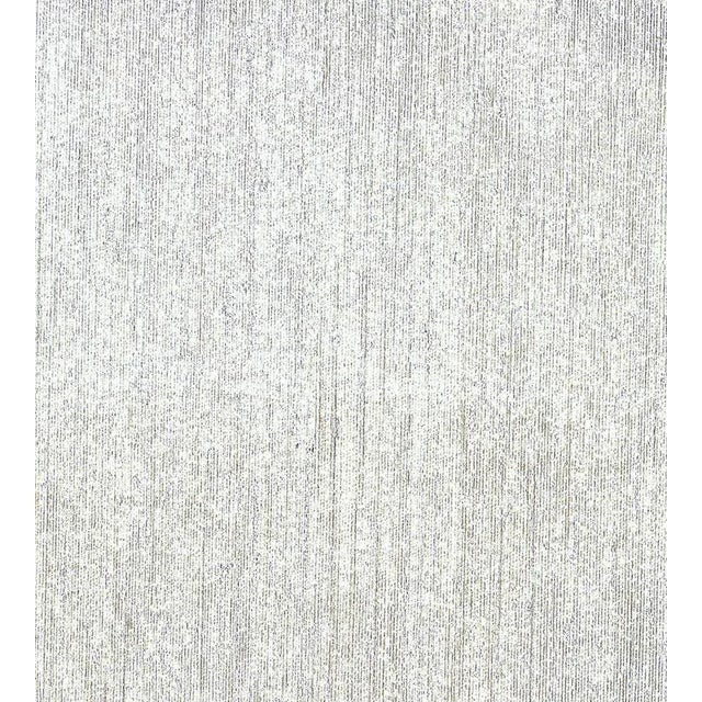 Contemporary The House of Scalamandre Imperial Squares Wallcovering, Silver For Sale - Image 3 of 3