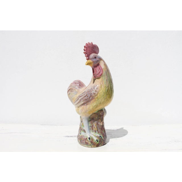 Mid-Century Chinese Famille Rose Porcelain Rooster For Sale - Image 12 of 12