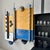Postmodern Large Postmodern Wall Unit in Metal and Lacquered Plywood, 1980s For Sale - Image 3 of 13