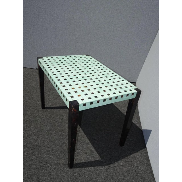 2000 - 2009 Designer Carlo Pessina Stone and Mother of Pearl Coffee Table For Sale - Image 5 of 12