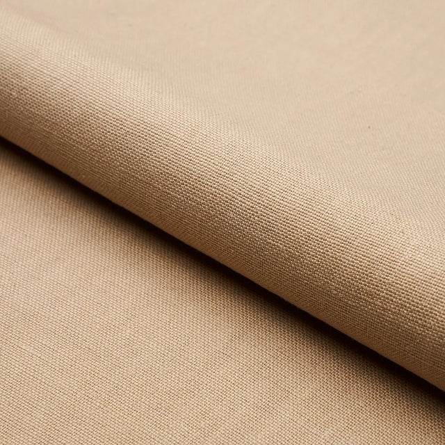 Sample - Schumacher Piet Performance Linen Fabric in Natural For Sale