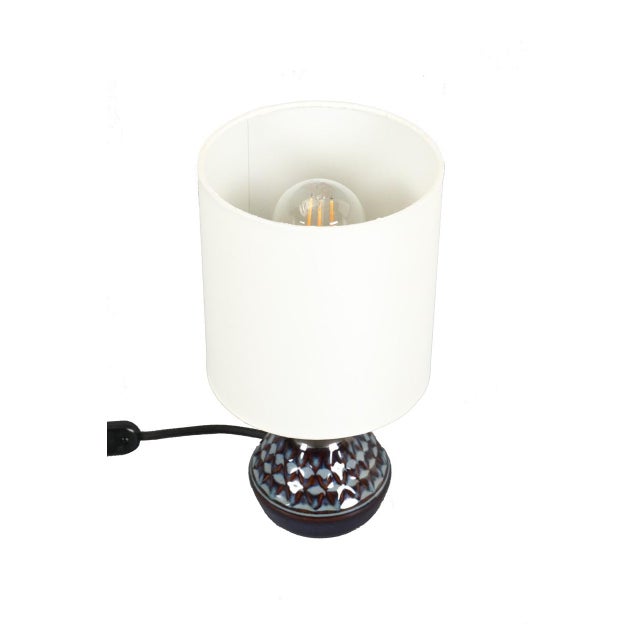 Mid-Century Modern Small Ceramic Table Lamp by Einar Johansen for Søholm, 1960s For Sale - Image 3 of 10