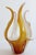 Murano Glass Vase Centerpiece in Amber and Opal White Glass, Italy, 1960s For Sale - Image 10 of 18