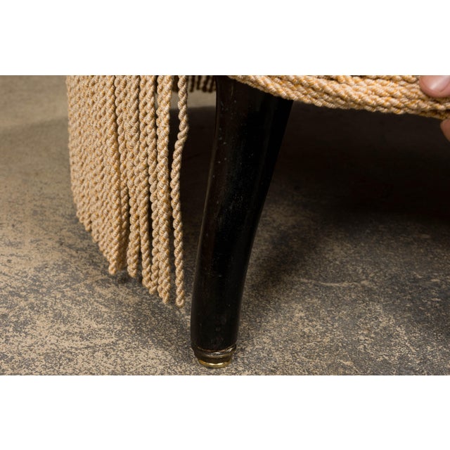 19th Century French Napoleon III Armchairs W/ Buttercream Ochre Velvet - A Pair For Sale - Image 12 of 18