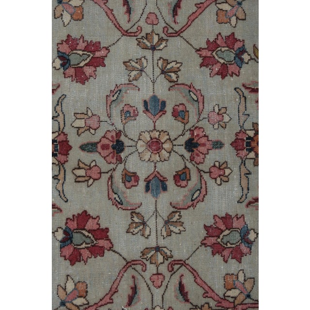 Textile Early 20th Century Floral Turkish Rug 6'11'' X 9'7'' For Sale - Image 7 of 13