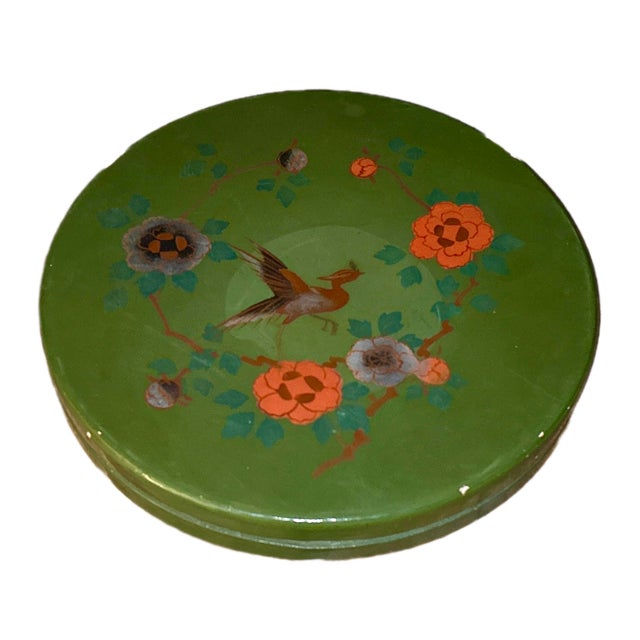 Antique Japanese Ceramic Lazy Susan Condiments Server - 7 Pieces with Case Beautiful, hand painted, ceramic dishes forming...