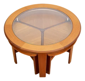 1960s Mid Century Trinity Nesting Table by Stonehill Furniture